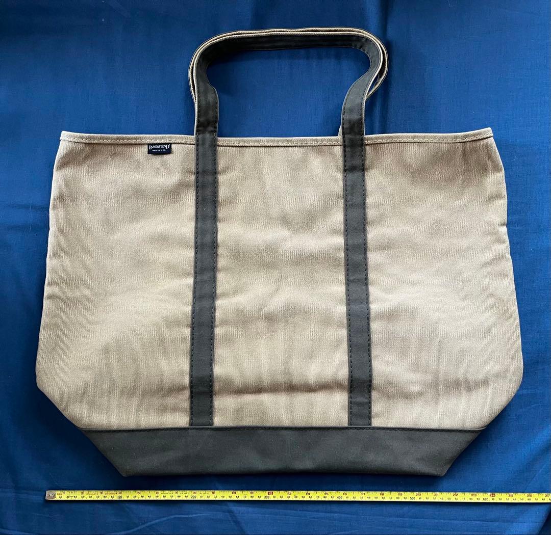 3*0様 ヴィンテージ Lands' End キャンバス トートバッグ 大型