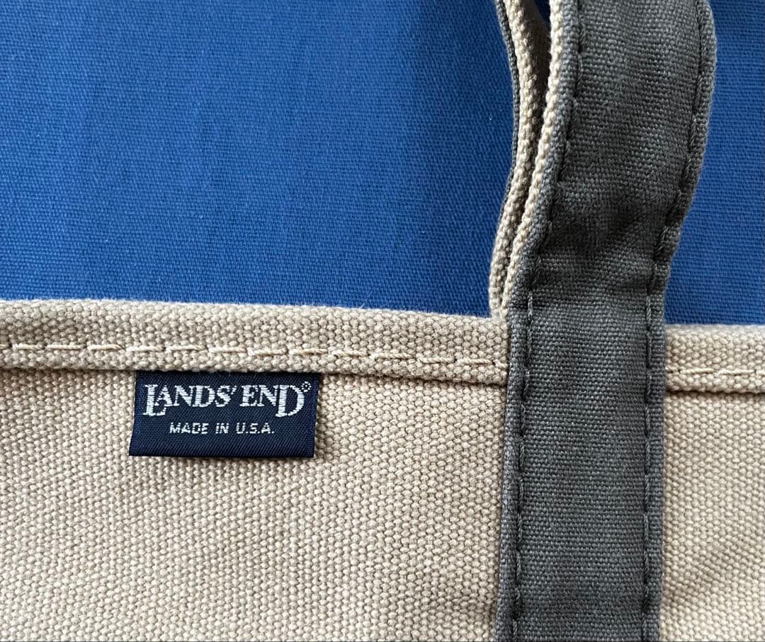 3*0様 ヴィンテージ Lands' End キャンバス トートバッグ 大型