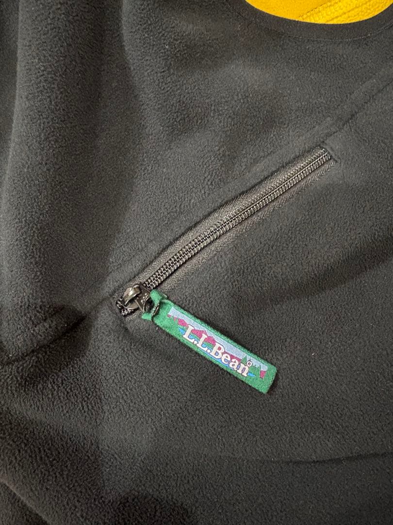 エルエルビーン フリース ベスト 黒 used