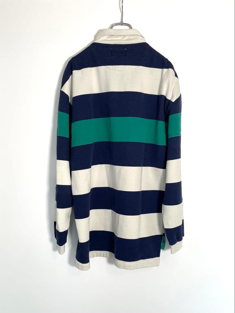 80s nautica ノーティカ ラガーシャツ Msize