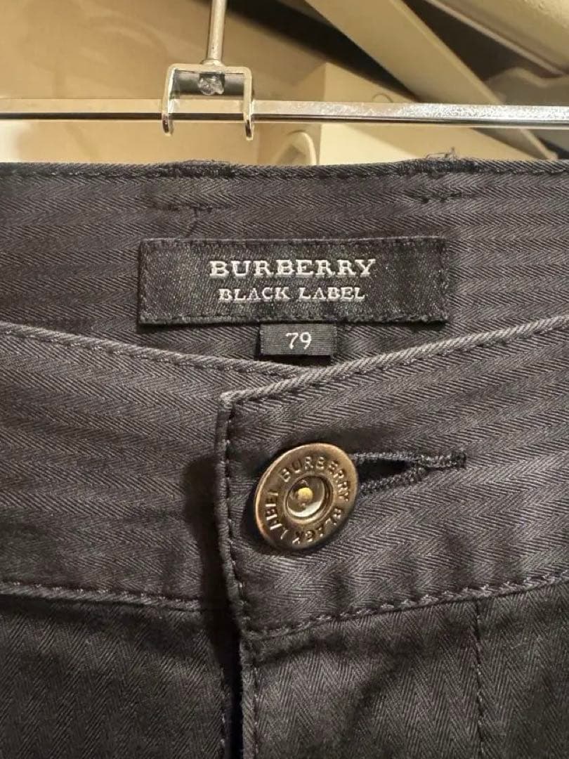 BURBERRY BLACK LABEL カーゴフレアパンツ ブラック Y2K