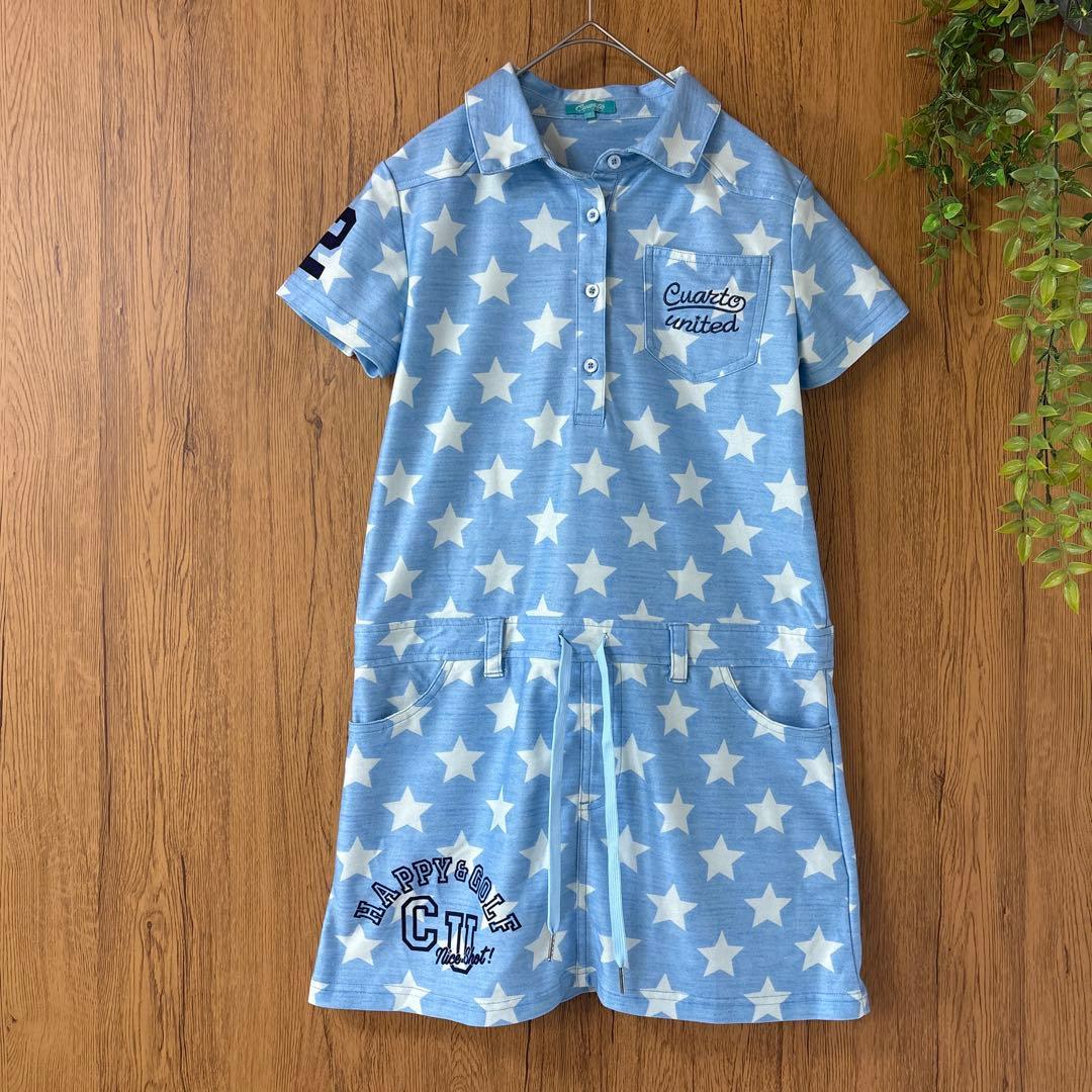美品　cuarto UNITED GOLF ワンピース 星