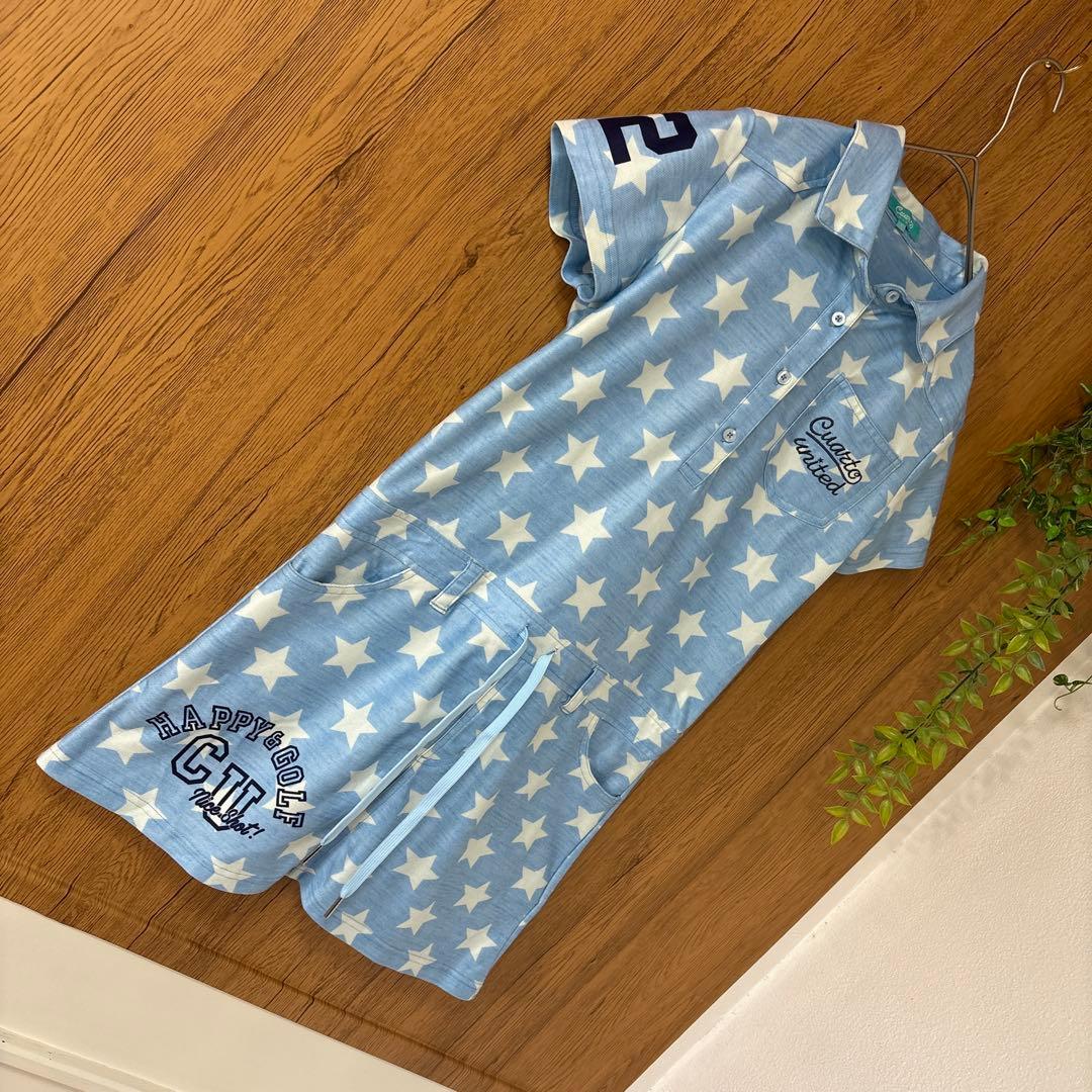 美品　cuarto UNITED GOLF ワンピース 星
