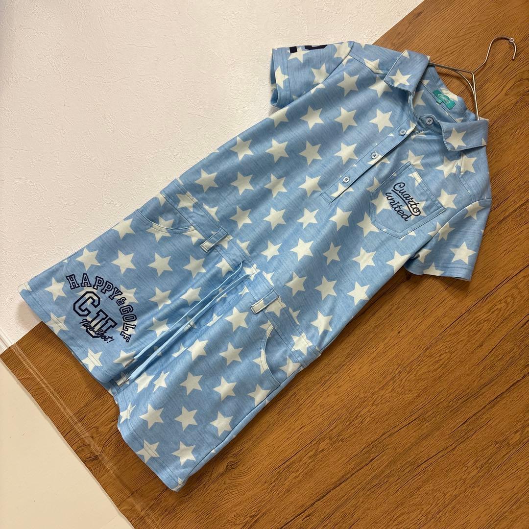 美品　cuarto UNITED GOLF ワンピース 星