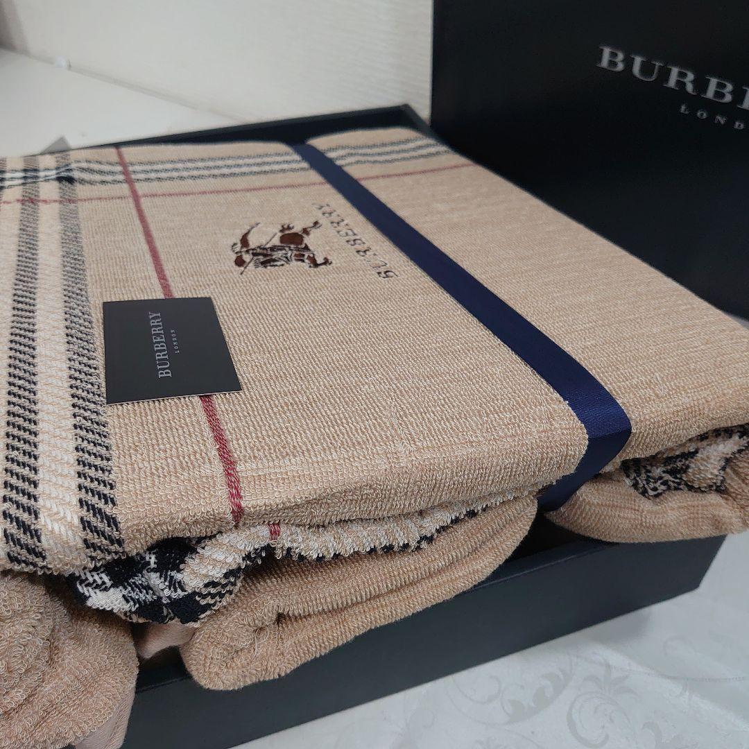 BURBERRY LONDON タオルケット 西川 140x190cm