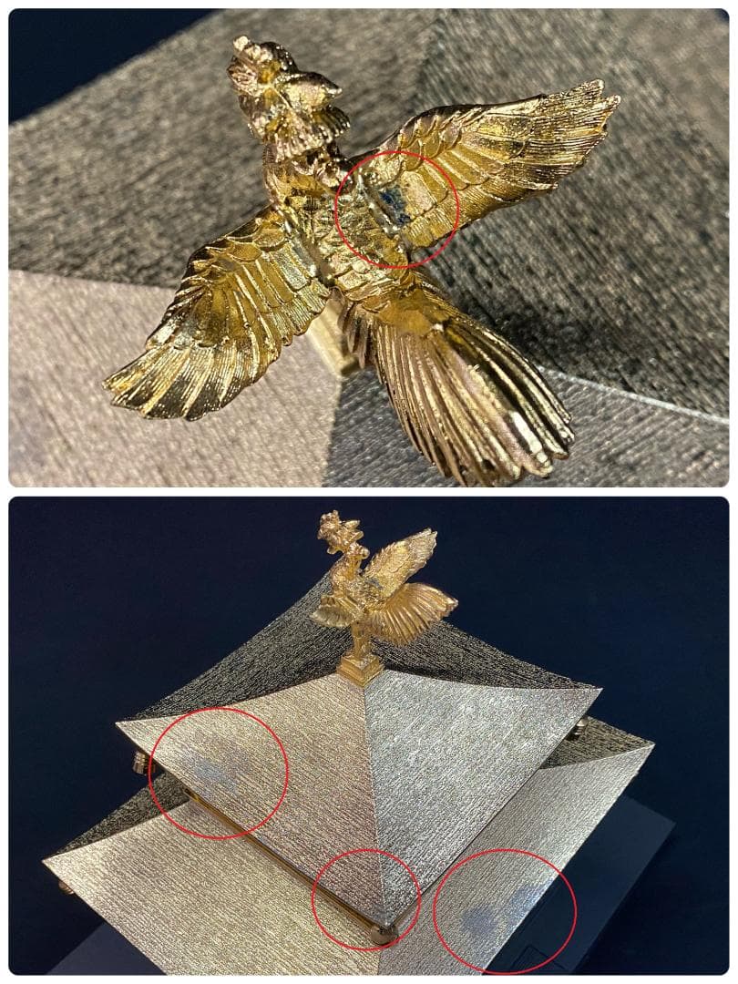 金閣寺の置物（ガラスケース付き）