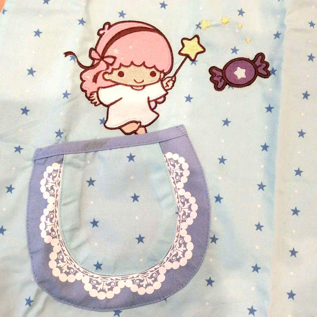 【新品未使用】キキララ　エプロン　保育士さんや家庭科の実習に