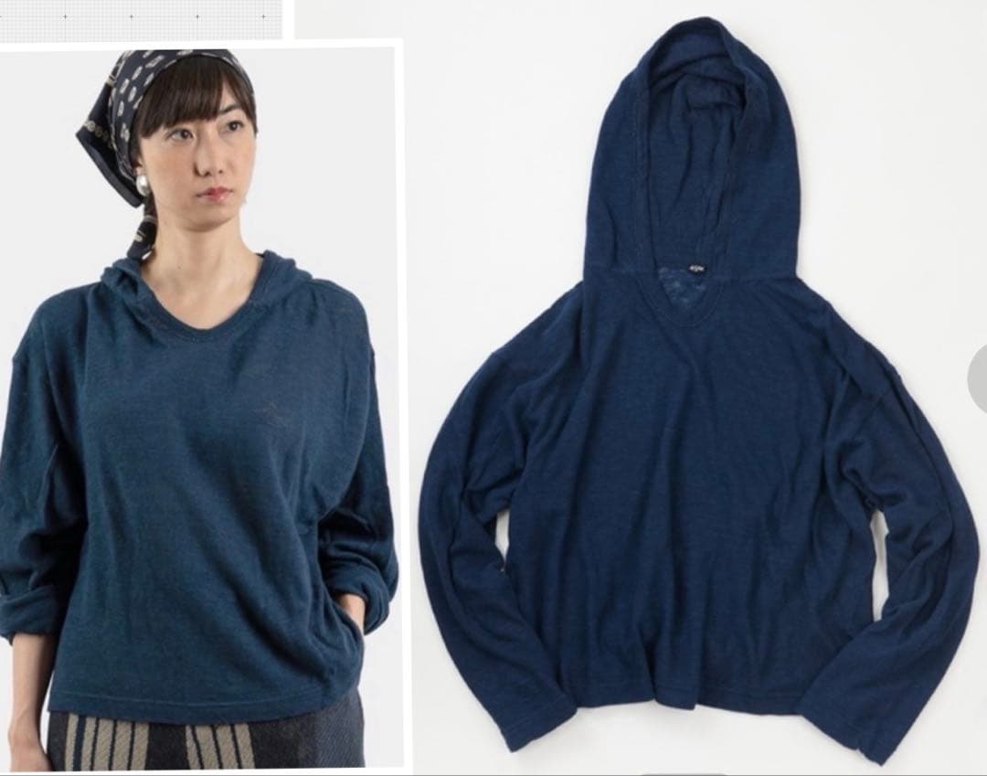 45R 新品インディゴスーピマオーガニックコットンプル29700円ユニセックス