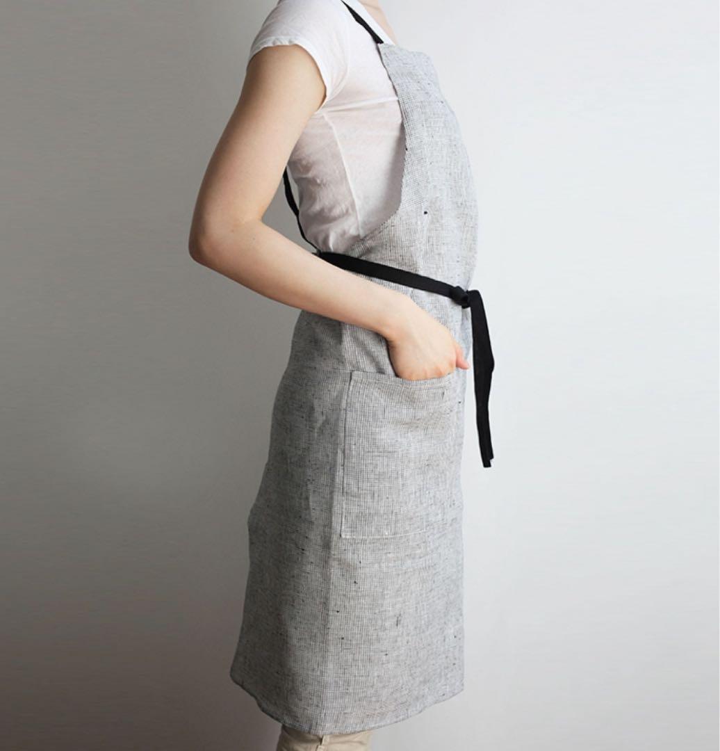 新品　Lino e Lina リーノエリーナ　麻リネンエプロン