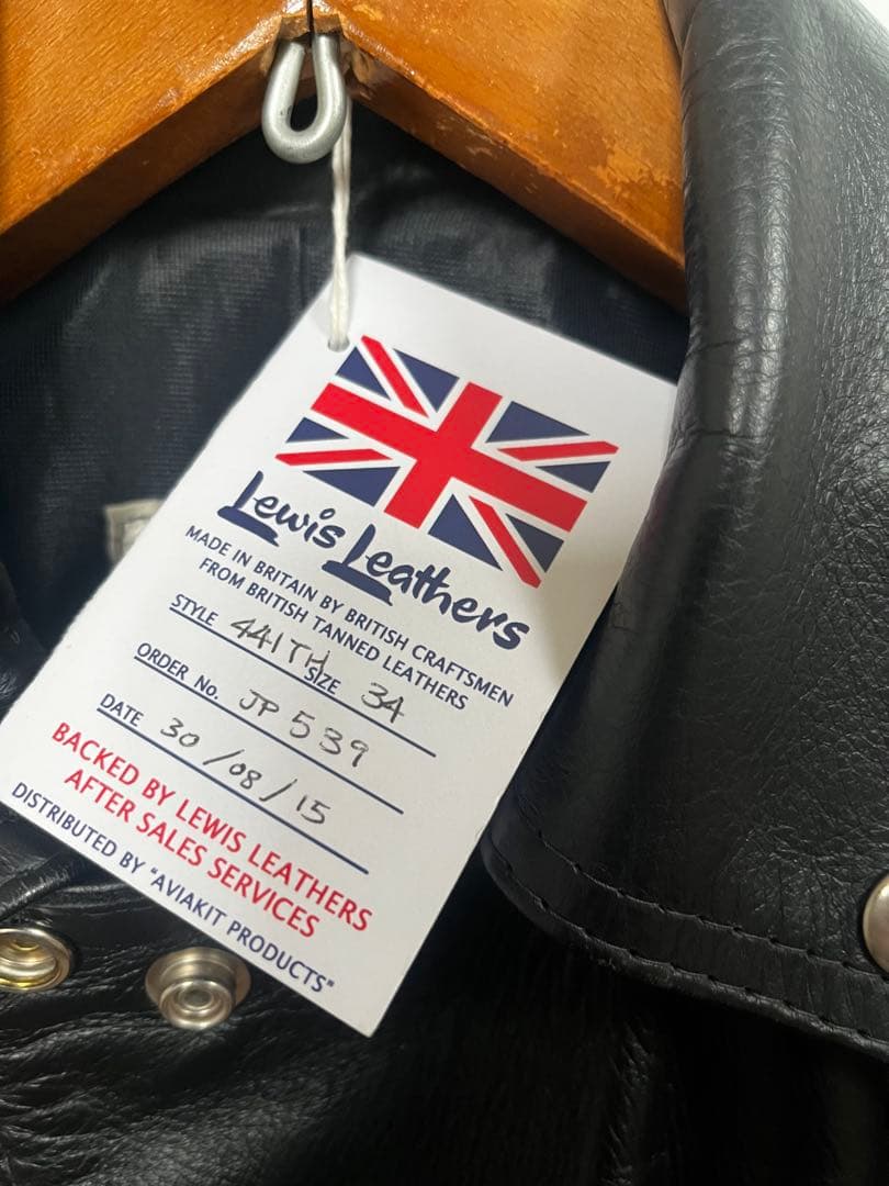 Lewis Leathers サイクロン　タイトフィットモデル　サイズ34