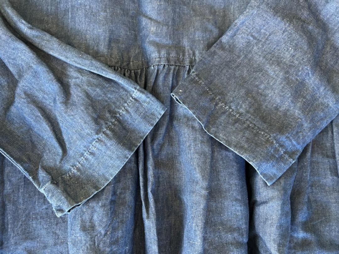 けんもん　美品★kazumiさんの生地をたっぷり使ったデニムワンピース