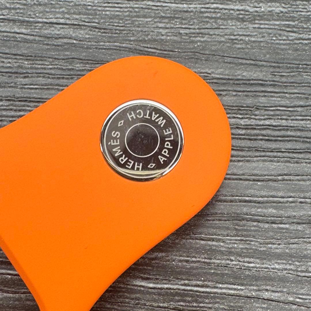 2917 Apple Watch エルメス　オレンジ　スポーツラバーバンド