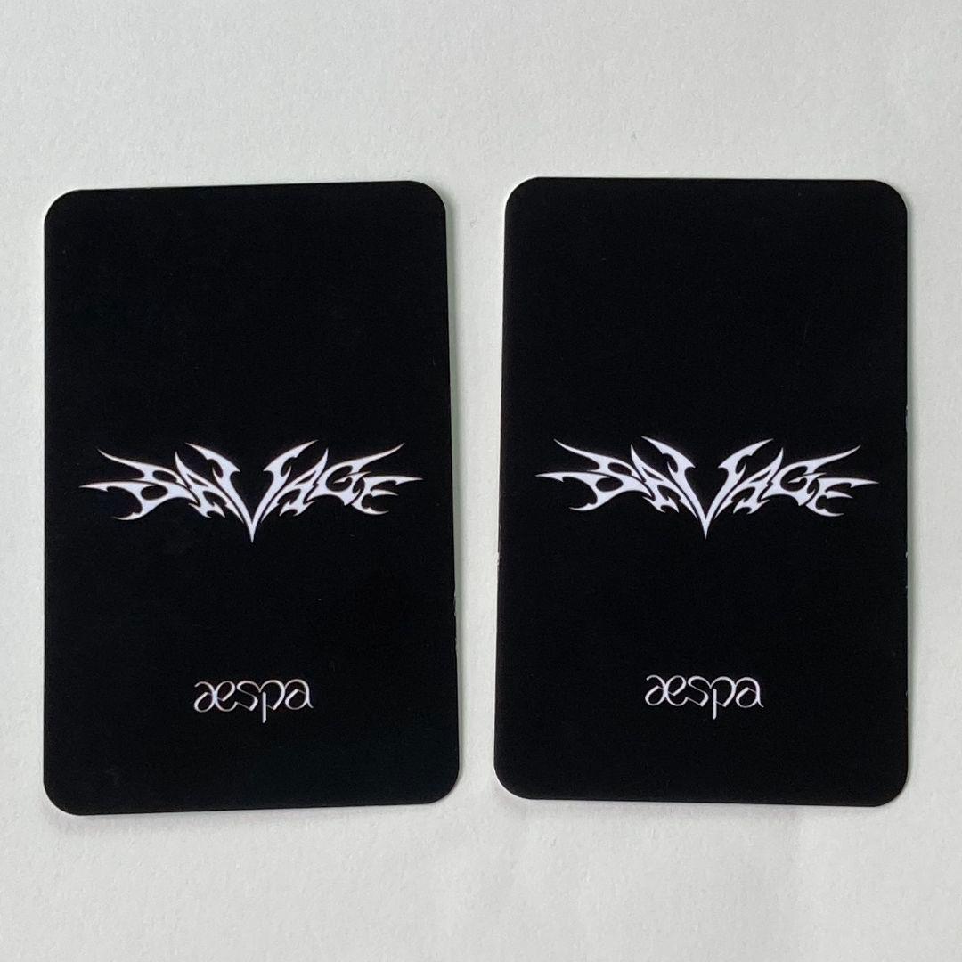 aespa エスパSavage sgs ウィンター カリナ ボックス トレカ2枚