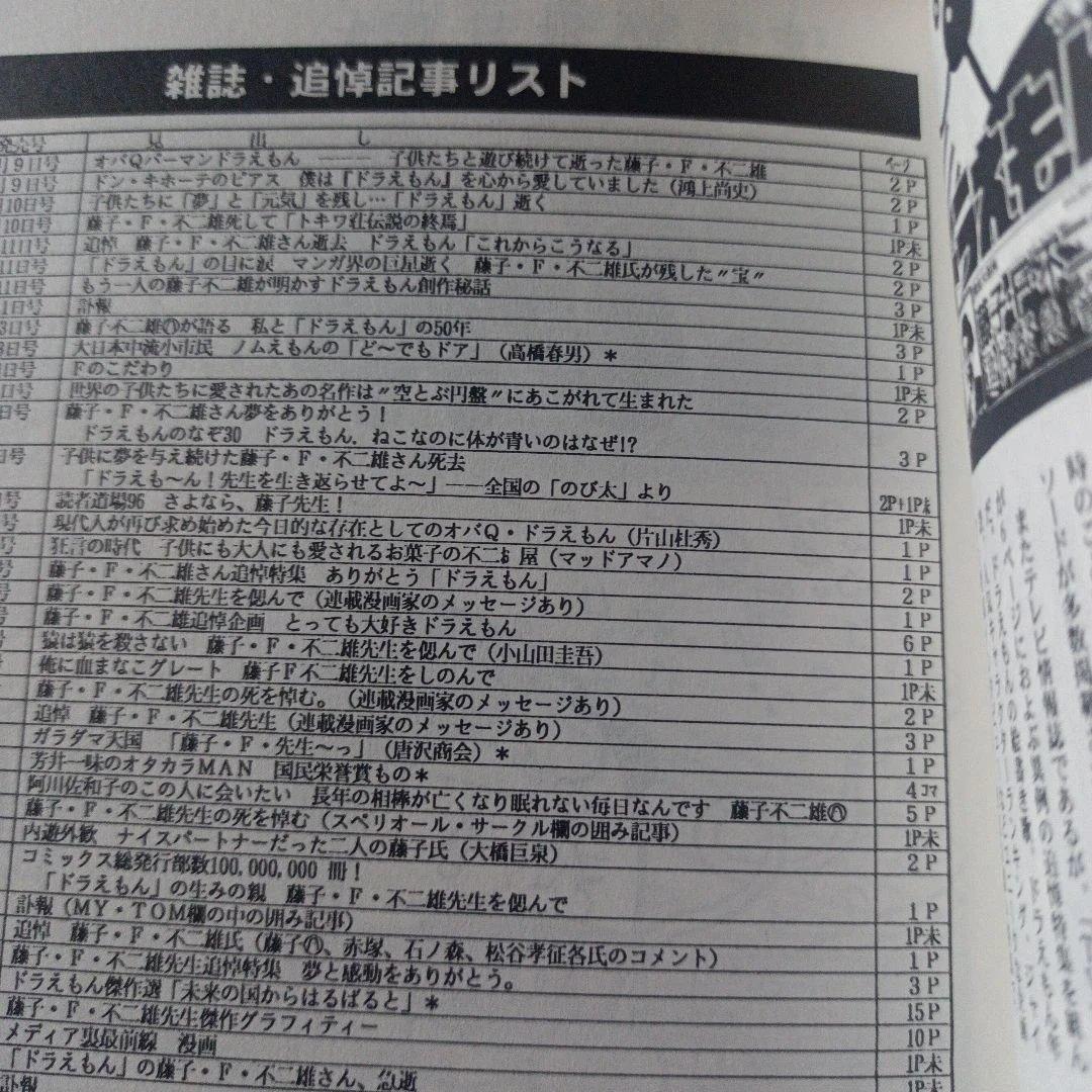Neo Utopia 24 藤子・F・不二雄先生追悼号　同人誌