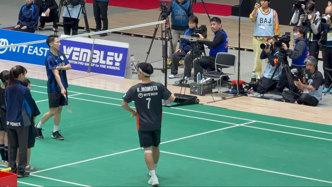 新バージョン　YONEX 桃田賢斗 ゲームシャツ ユニフォーム
