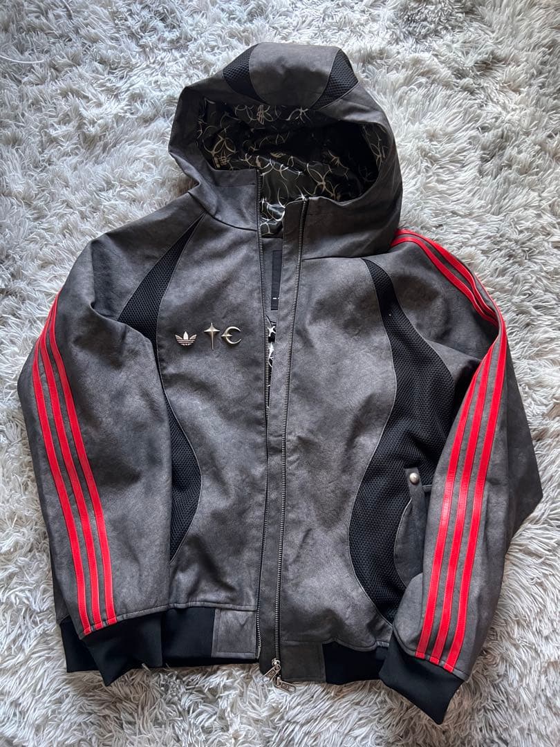 ジャケット・アウター adidas x Thug Club PU Leather Jacket
