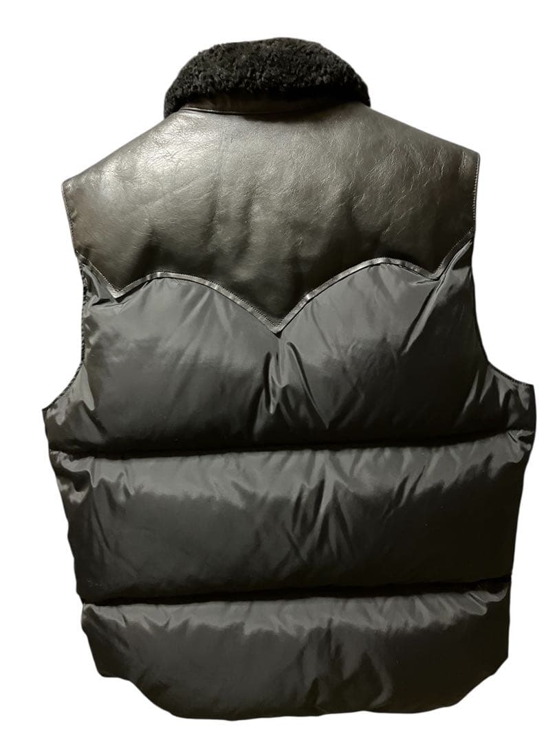 Rocky Mountain Featherbed レザー切替ダウンベスト