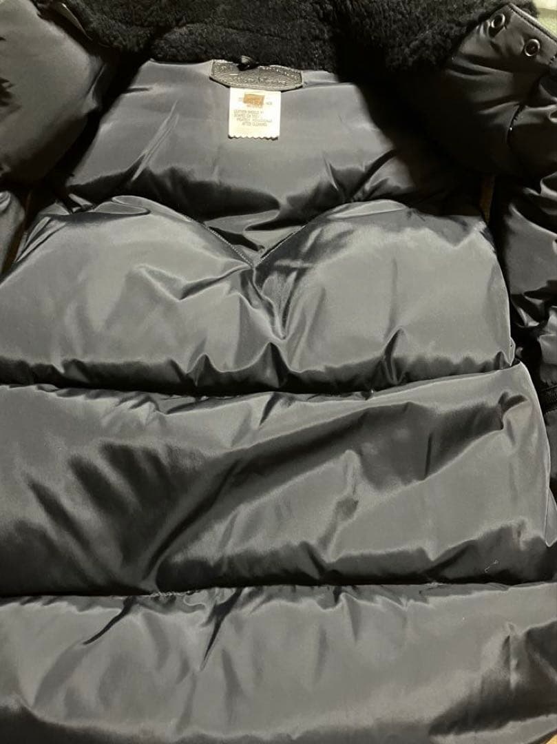 Rocky Mountain Featherbed レザー切替ダウンベスト