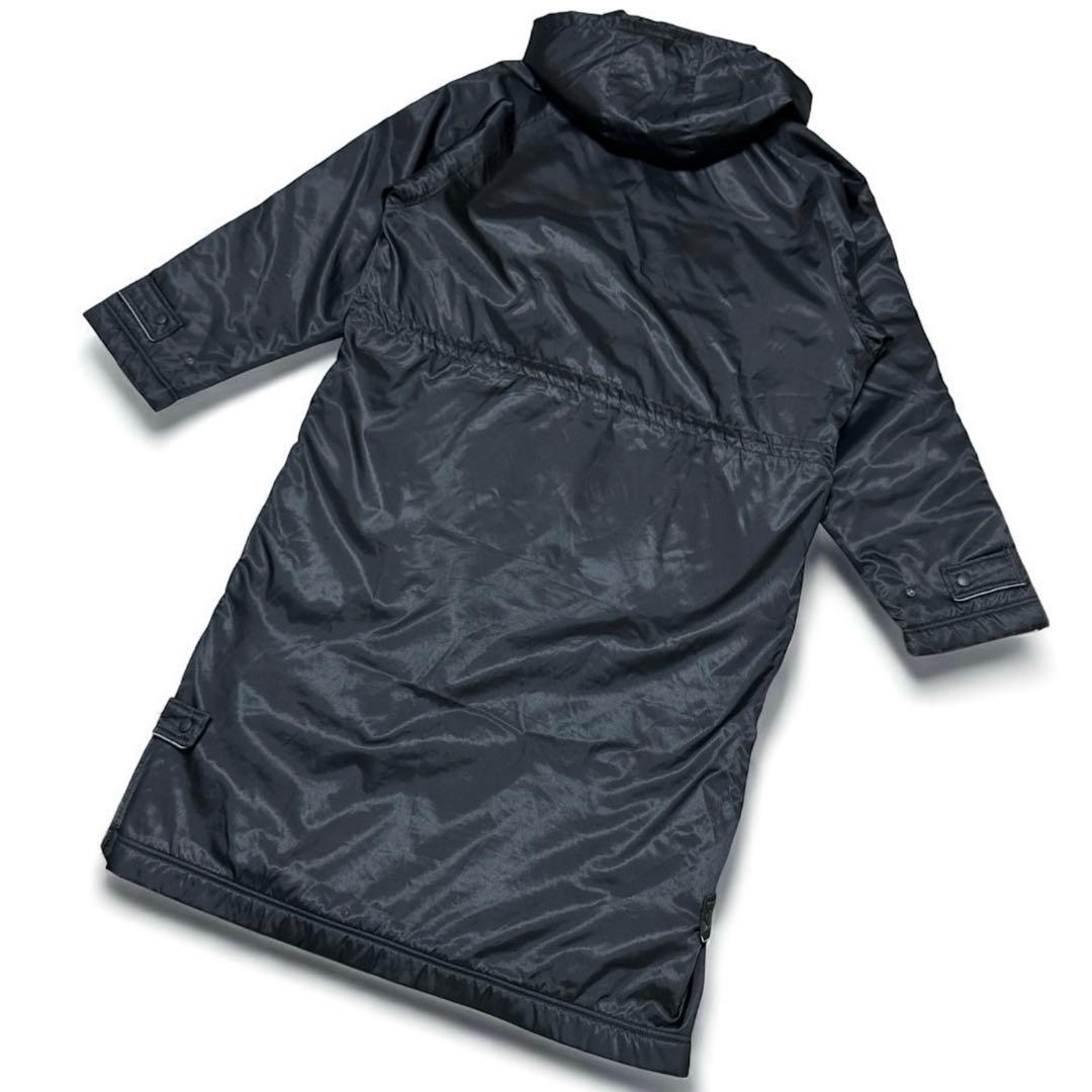 NIKE ナイキ メンズ XL ボアジャケット ブラック フード付 ベンチコート
