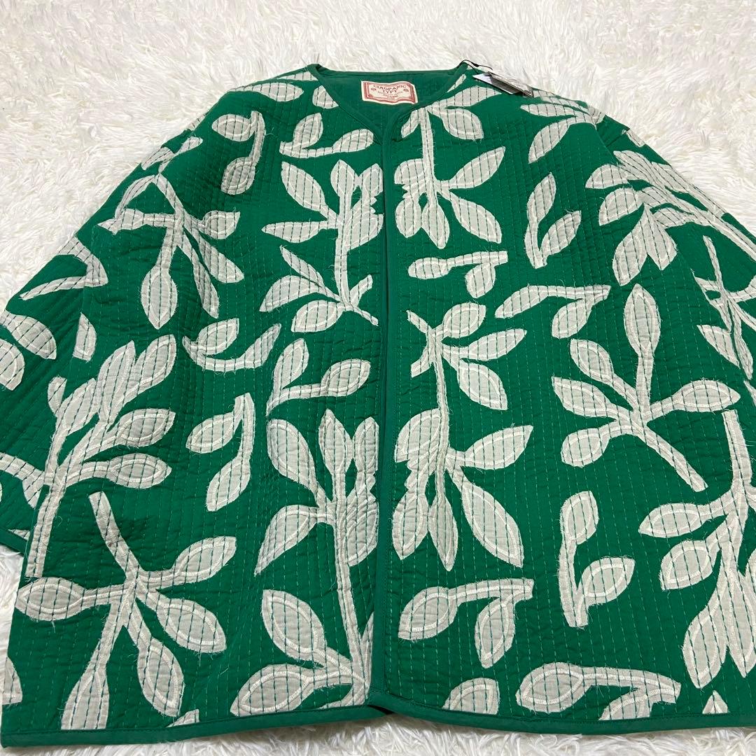 新品タグ　ciaopanic typy India 差し子刺繍ガウン　グリーン