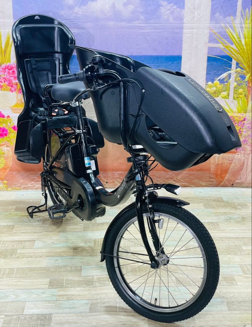 パスキス15AH！⭐️激レアモデル！ヤマハ子供乗せ電動アシスト自転車Y3573