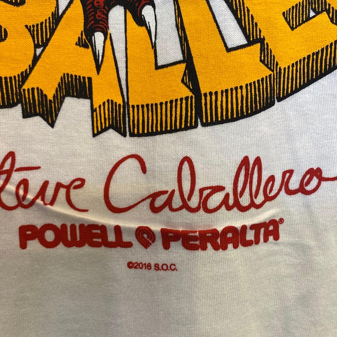 POWELLPERALT メンズスケートTシャツ ホワイト　Lサイズ