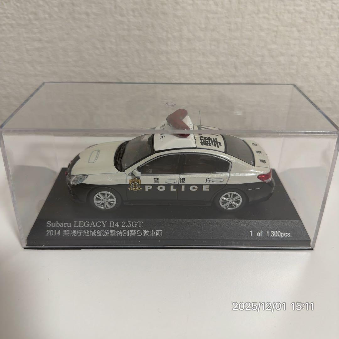 エ*ー様 RAI'S 1/43警視庁スバルレガシィB4 2.5GTミニカー 箱有