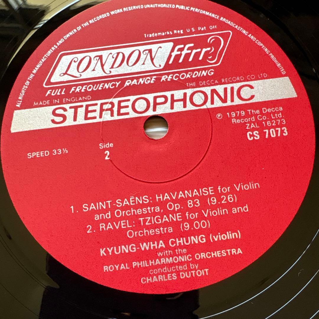 チョン•キョンファによるサン＝サーンス、ショーソン,ラヴェルの名曲集79年US盤