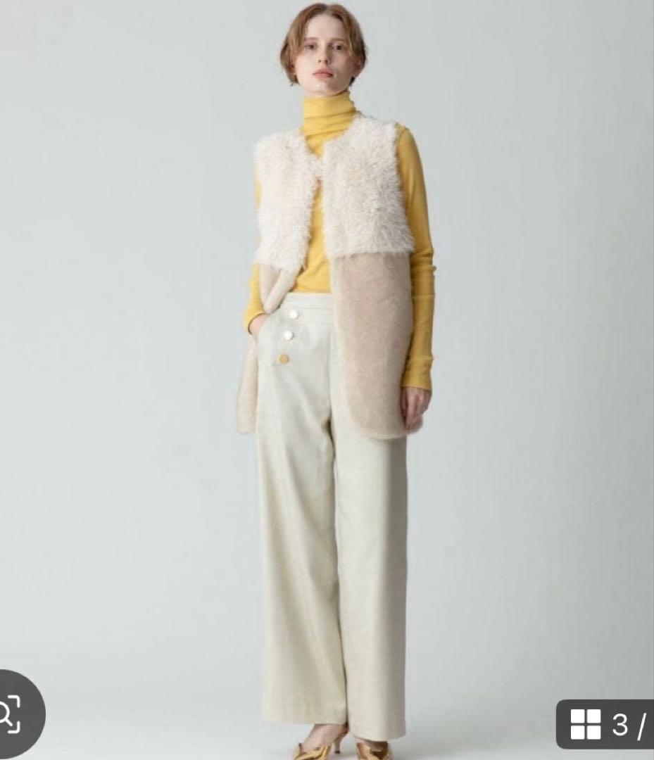 allureville フェイクファーコンビニットジレ アルアバイル 未使用
