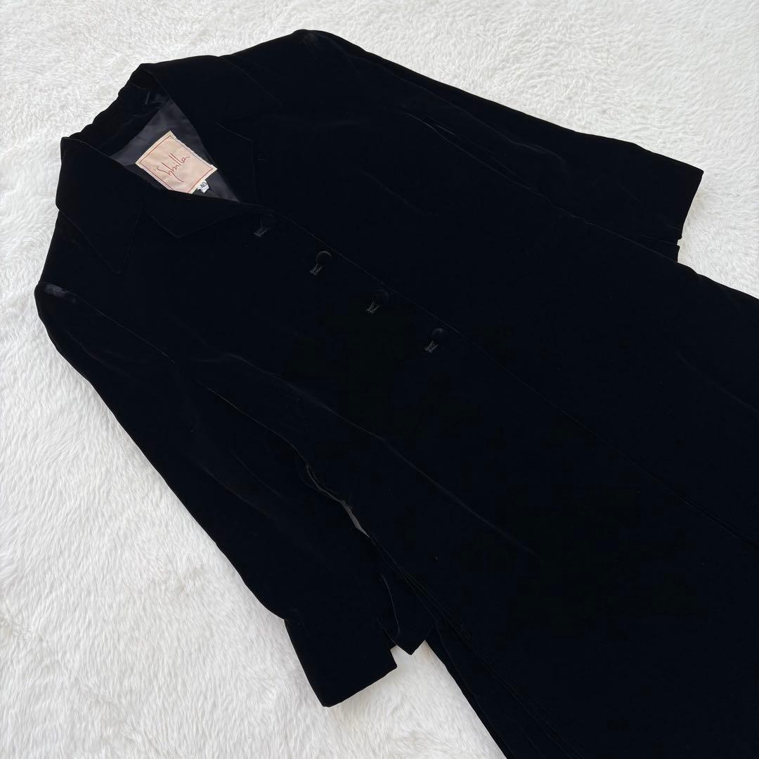 シビラ ロングワンピース【L】フレア Aライン マキシ丈 ベロア きれいめ 美品
