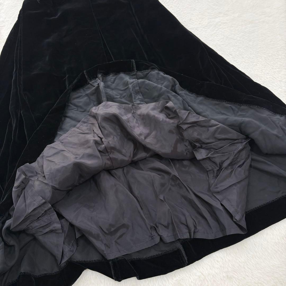 シビラ ロングワンピース【L】フレア Aライン マキシ丈 ベロア きれいめ 美品