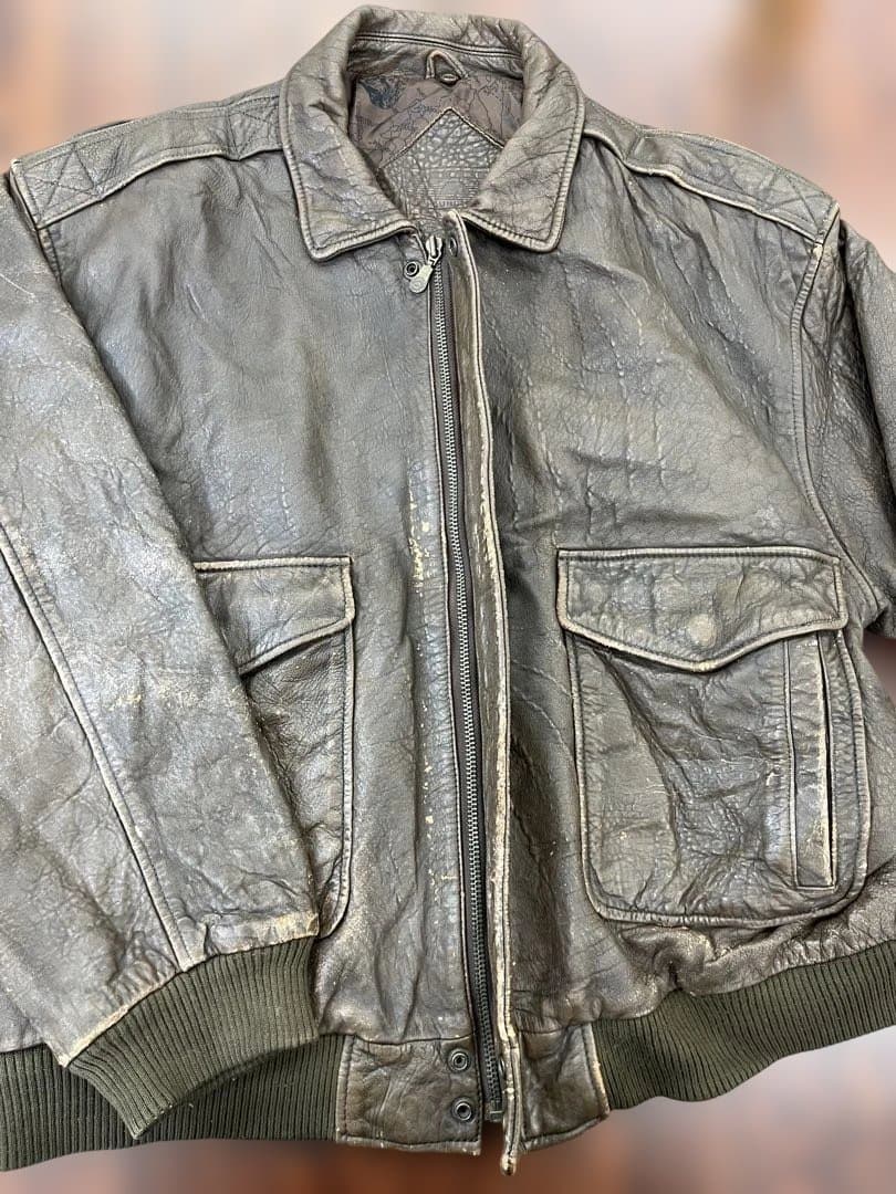 ROUNDTREE&YORKE A-2 レザージャケット　vintage XXL