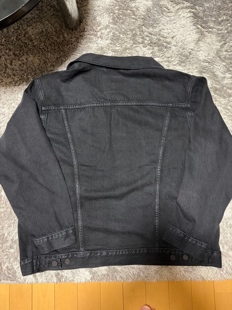 Levi's Premiumブラックデニムジャケット XL a57820103