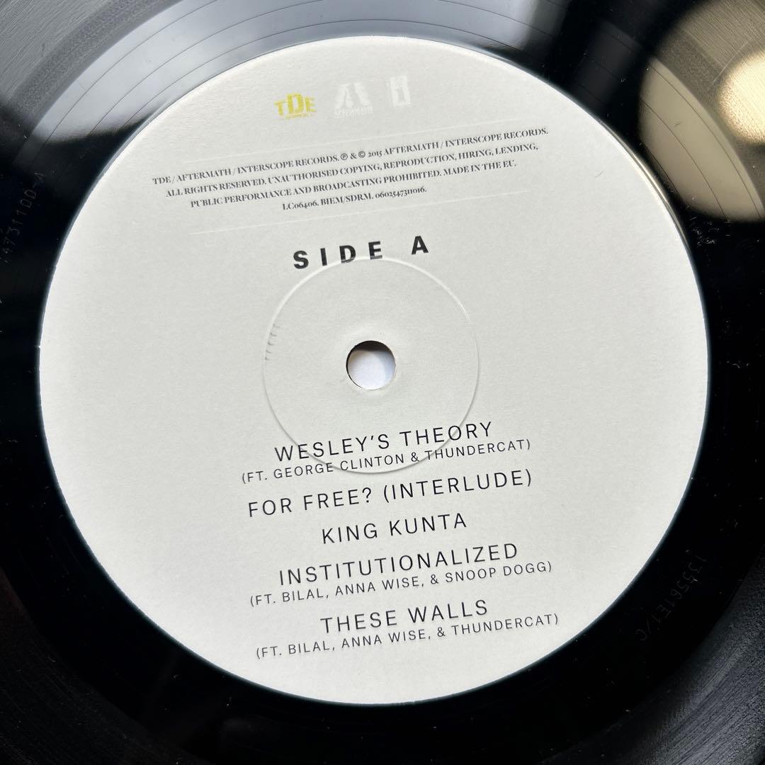 Kendrick Lamar To Pimp Butterfly LP レコード