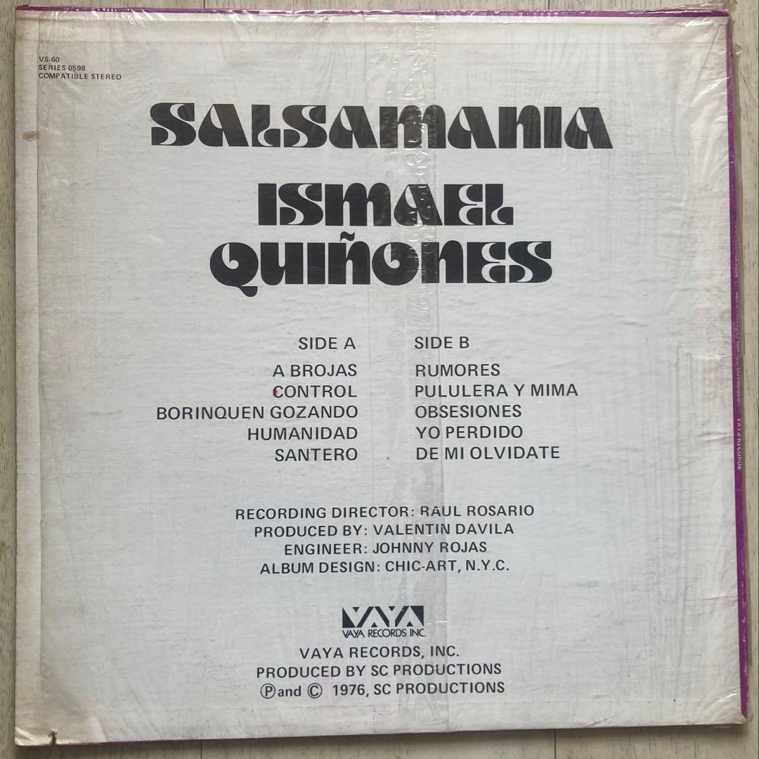 Ismael Quiñones-「SALSAMANIA」オリジナルUSプレス