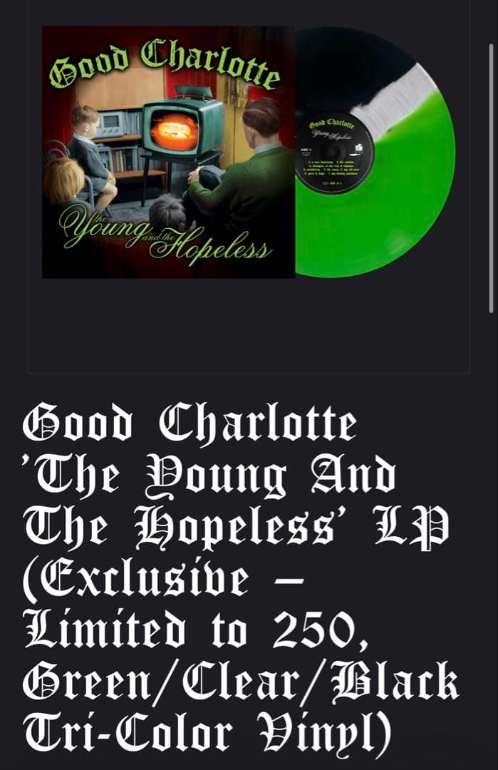 洋楽 Good Charlotte/the Young & the Hopeless