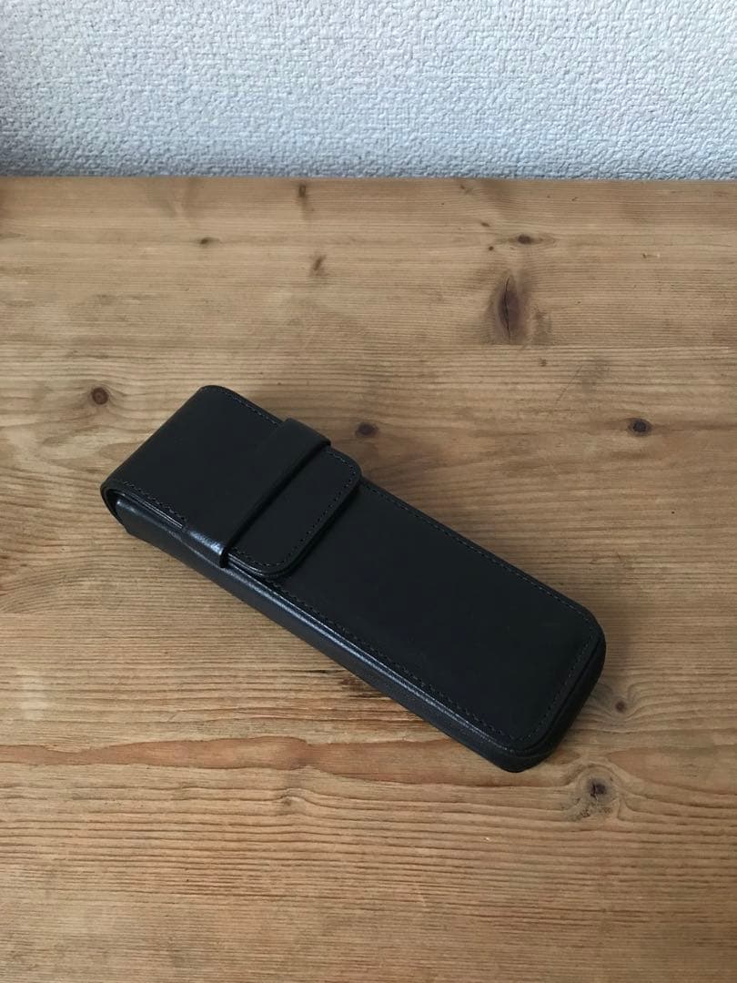 コーチ　OLD coach ブラックレザー　ペンケース　Vintage