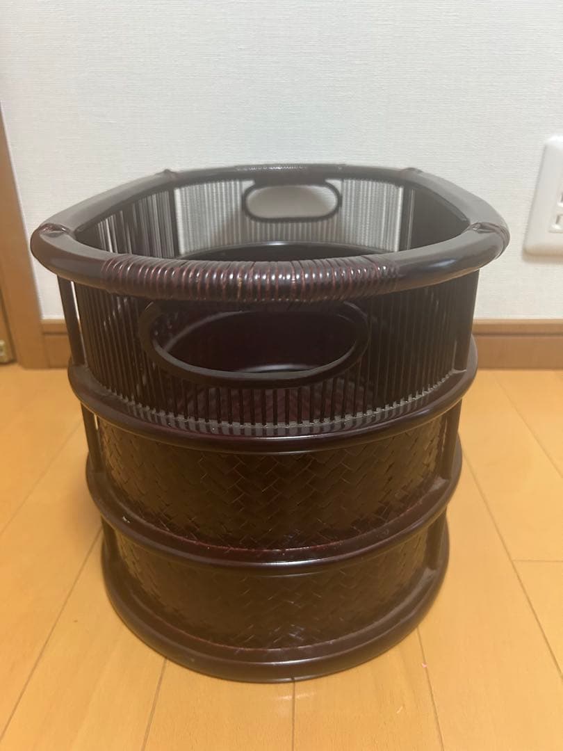 仲布竹　工芸　竹　漆　竹細工 工芸品　かご　収納　大