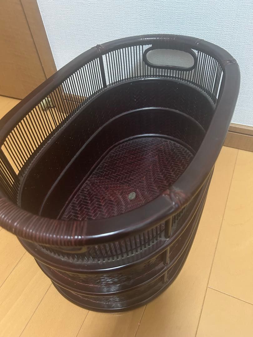 仲布竹　工芸　竹　漆　竹細工 工芸品　かご　収納　大
