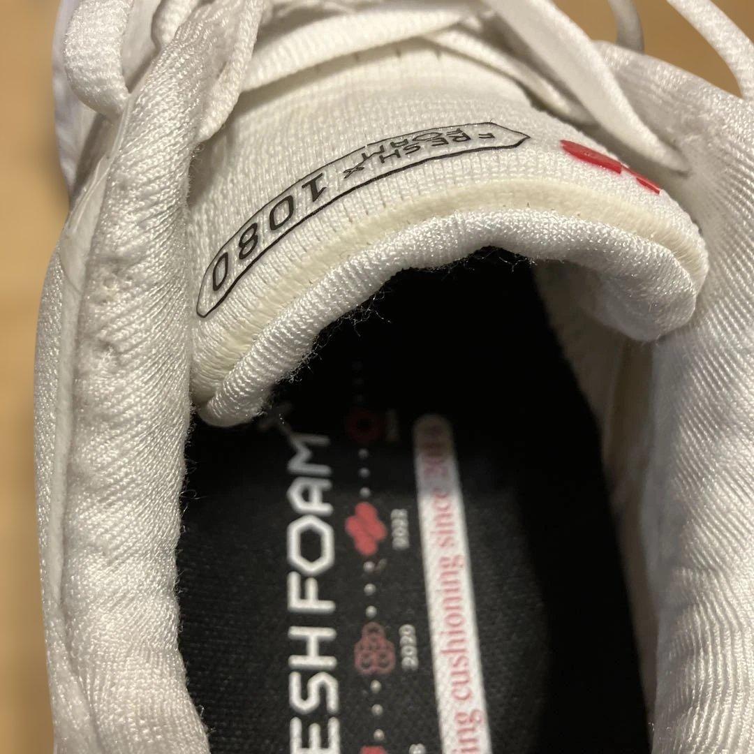 New Balance 1080 V14ホワイト 25.5