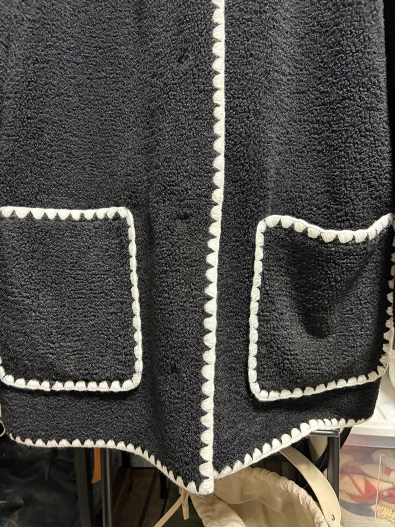 liten リテン Scallop Boa Hoodie