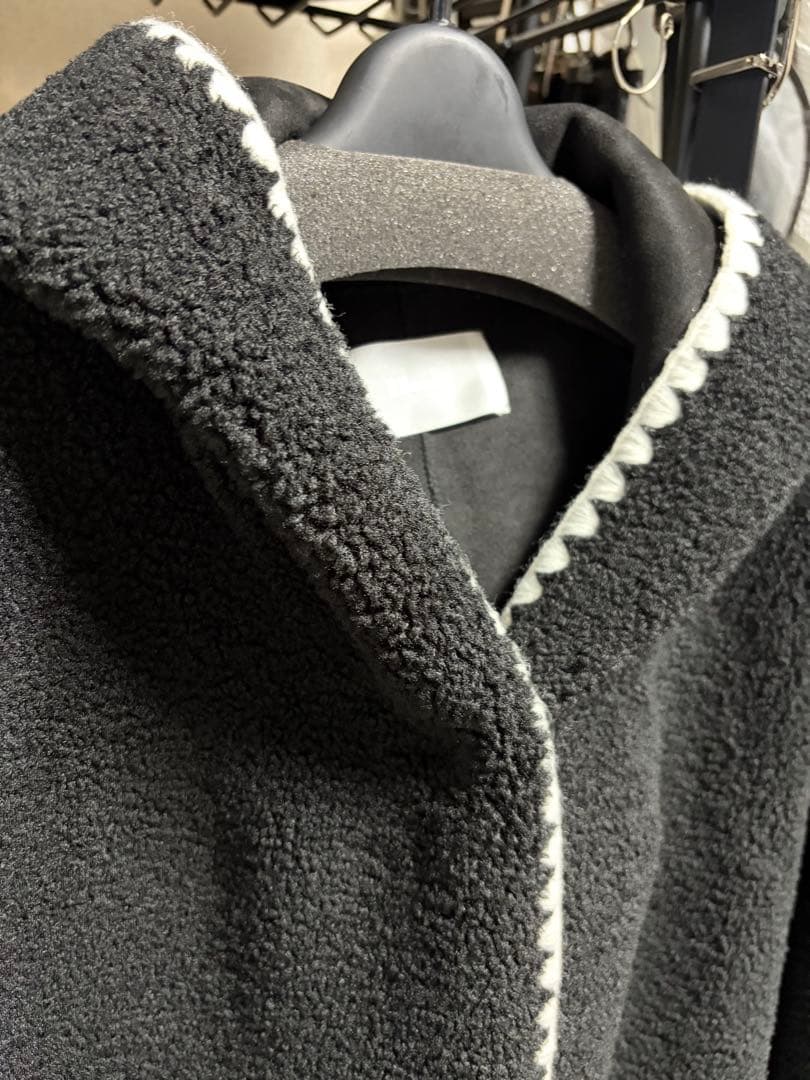 liten リテン Scallop Boa Hoodie
