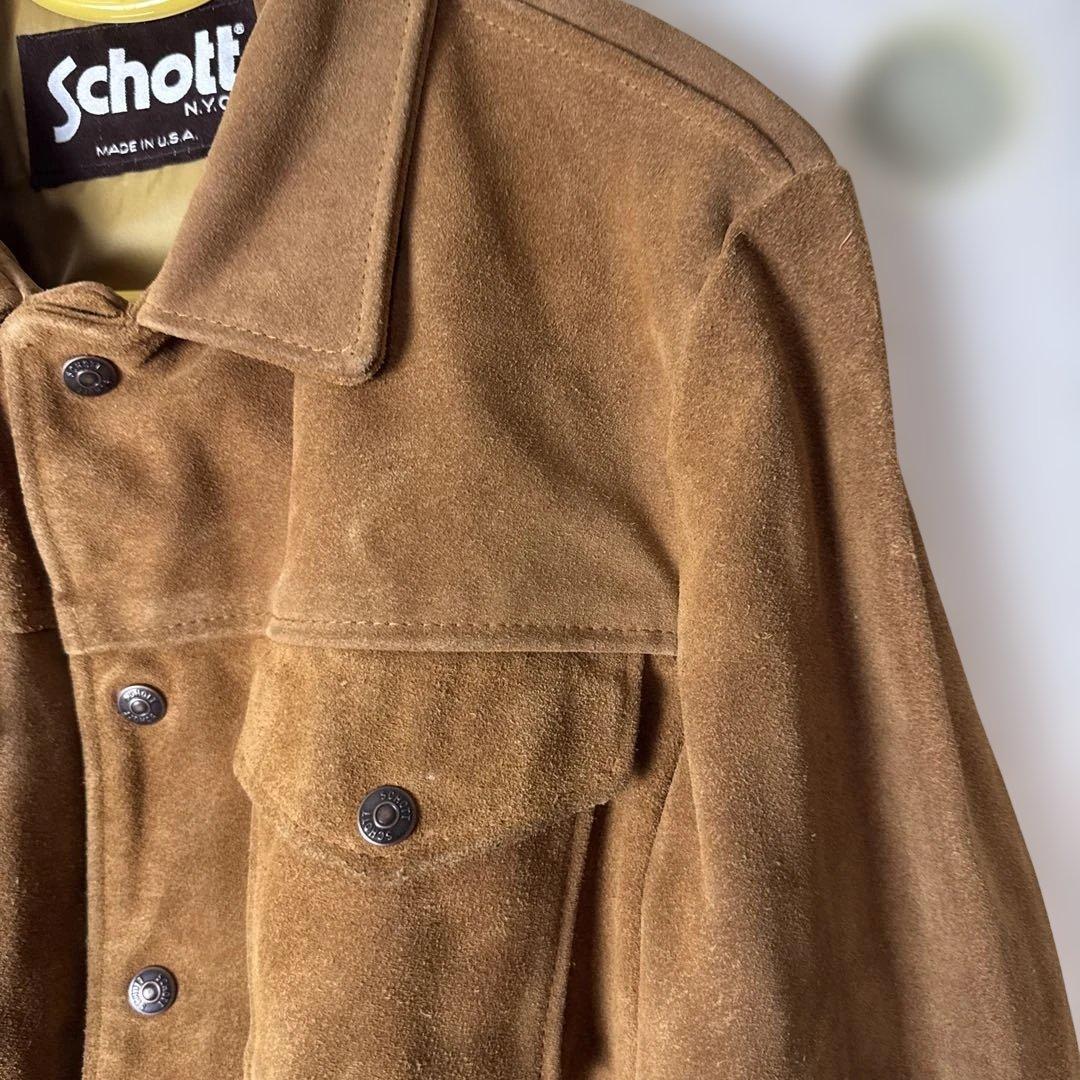 Schott スエードジャケット ブラウン サイズ40