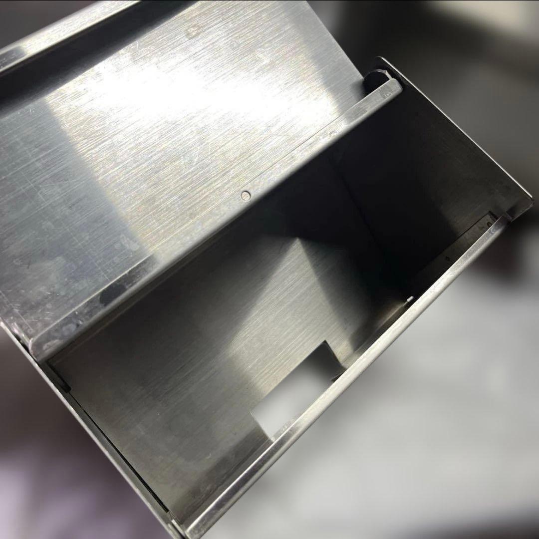 ステンレス　ディスペンサー　2個　キッチン　ストロー　割り箸　店舗用品