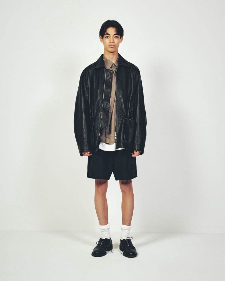 マツフジ　carry poket cow leather jacket