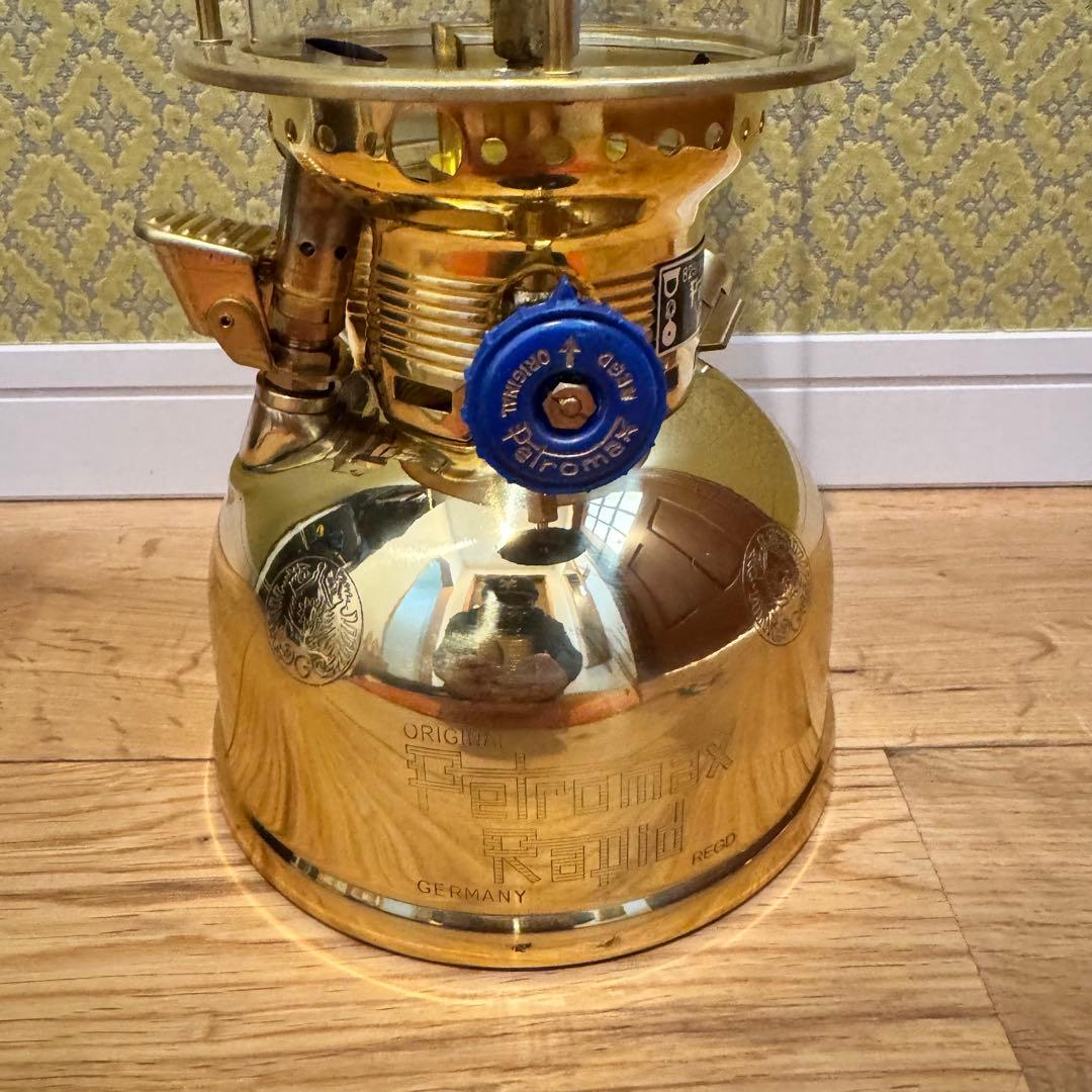 動作品 Petromax HK500 白灯油ランタン ドイツ製 真鍮 ブラス