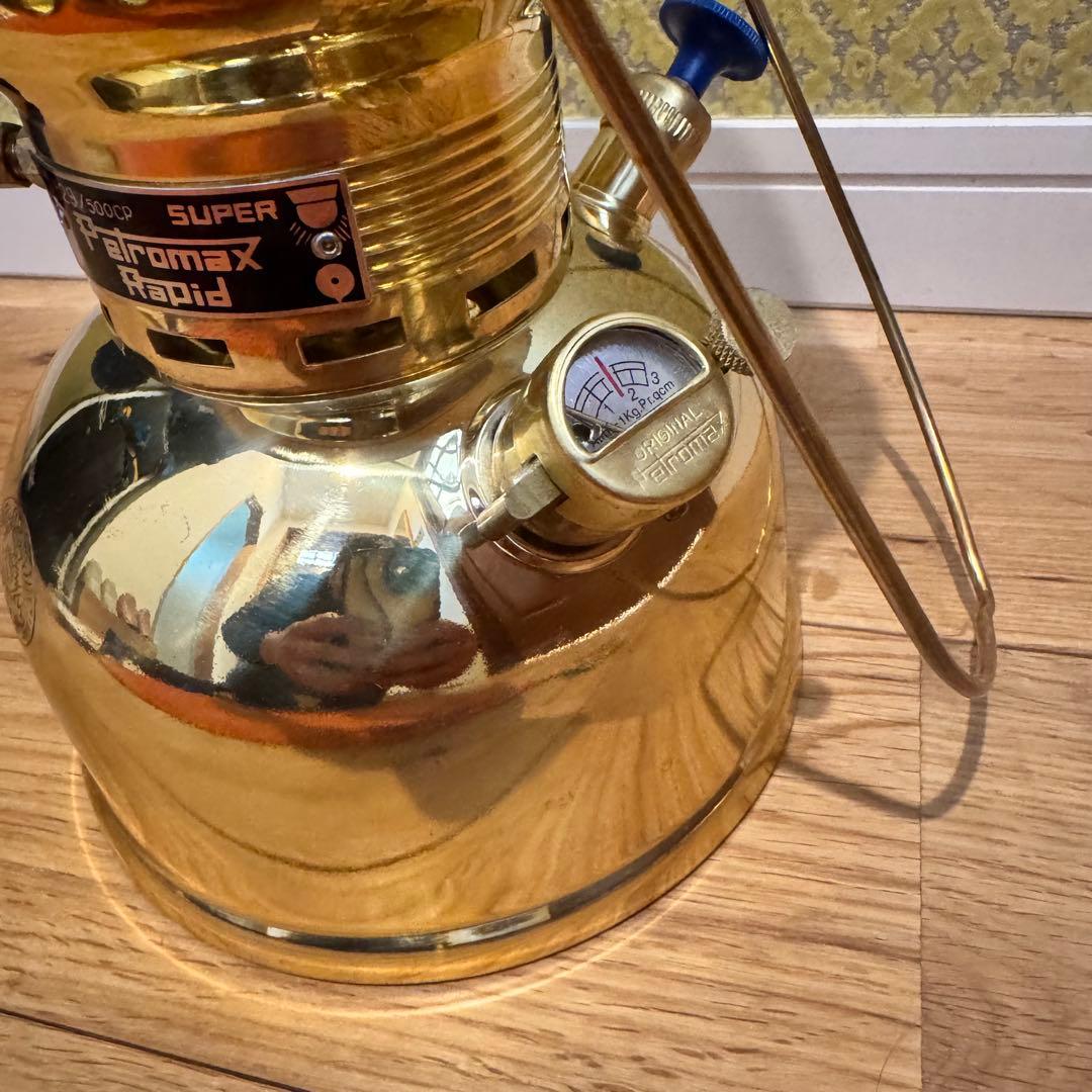 動作品 Petromax HK500 白灯油ランタン ドイツ製 真鍮 ブラス
