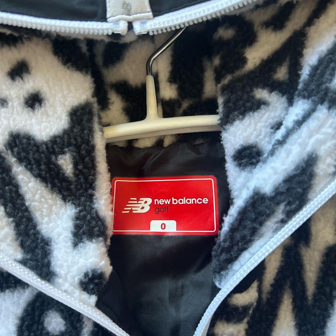 ❤️美品❤️ニューバランスゴルフ ボアフードベスト 0 モノトーン S相当