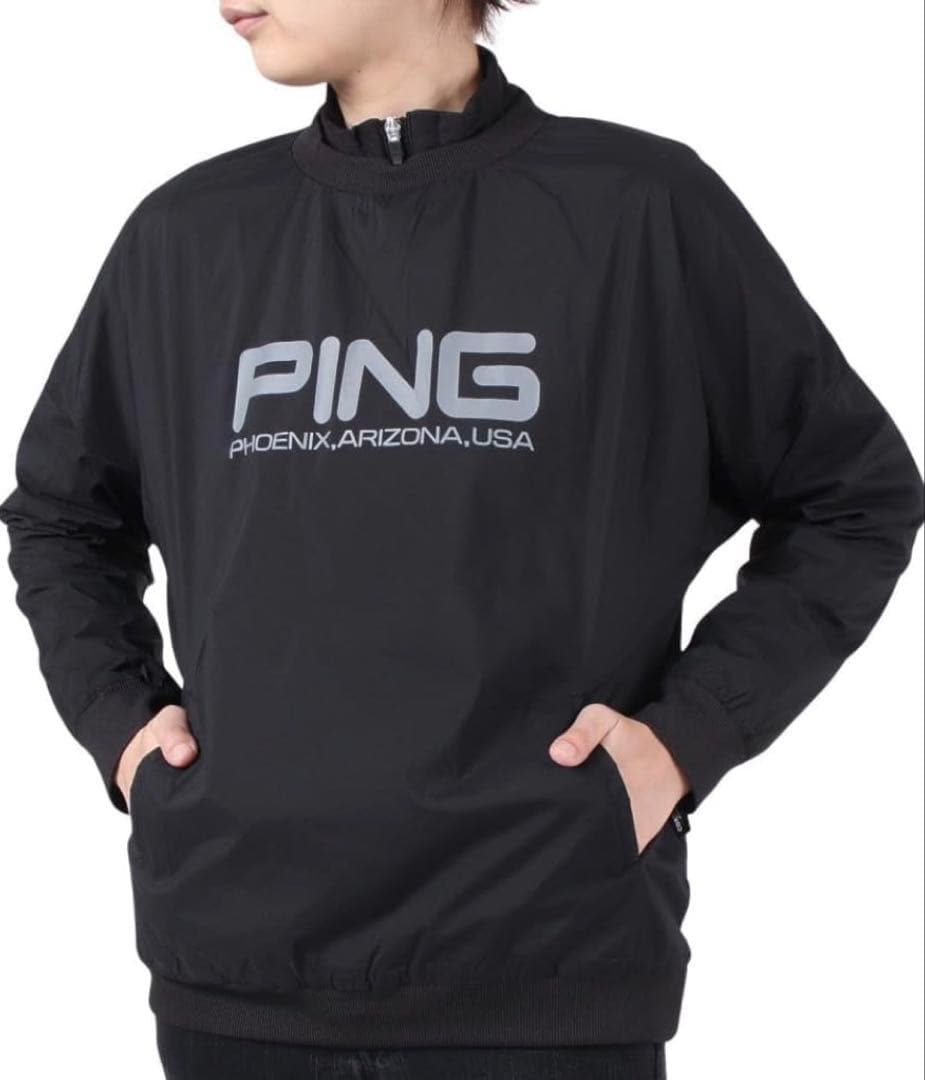L 新品　PING ツインレイヤードアウター ブルゾン レディース　ブラック