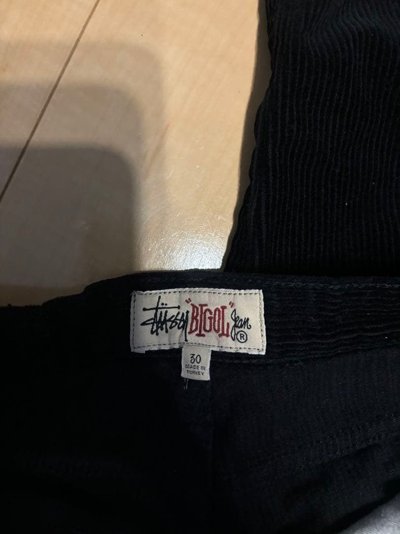 オ*カ様 Stussy big olコーデュロイパンツ ブラック 30